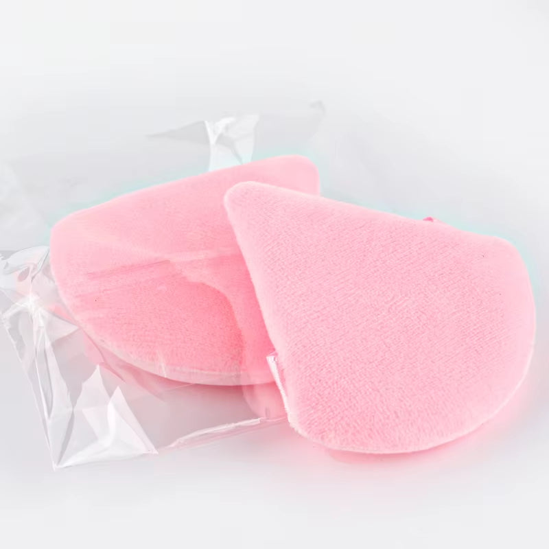 1/2/3/6Pcs Triangle Velvet Powder Puff Face Cosmetic Eye Beauty Makeup Tool Reusable Sponge Washable Mini Powder Puff Accessorie